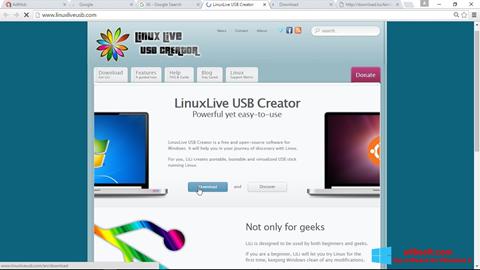 Capture d'écran LinuxLive USB Creator pour Windows 8