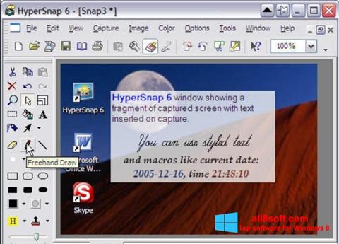 Capture d'écran HyperSnap pour Windows 8