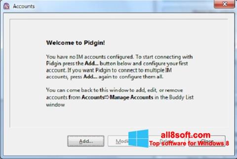 Capture d'écran Pidgin pour Windows 8