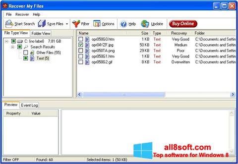 Capture d'écran Recover My Files pour Windows 8