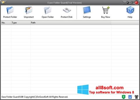 Capture d'écran Folder Guard pour Windows 8