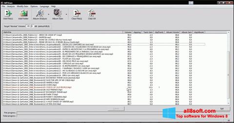 Capture d'écran MP3Gain pour Windows 8