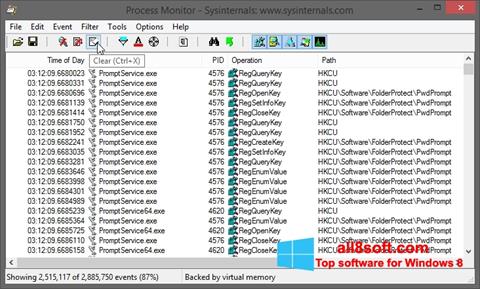 Capture d'écran Process Monitor pour Windows 8
