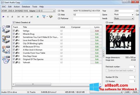 Capture d'écran Exact Audio Copy pour Windows 8