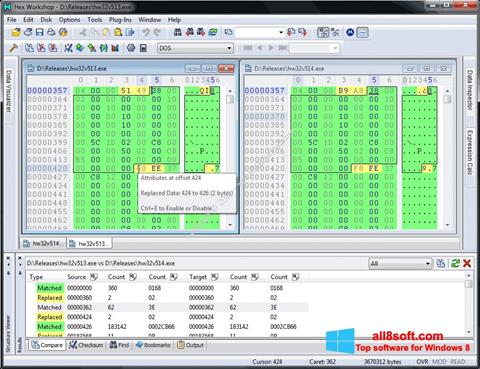 Capture d'écran Hex Workshop pour Windows 8