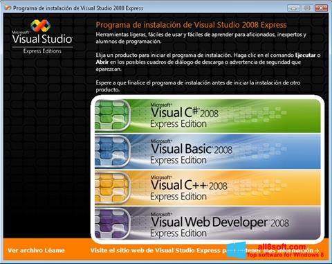Capture d'écran Microsoft Visual Studio Express pour Windows 8