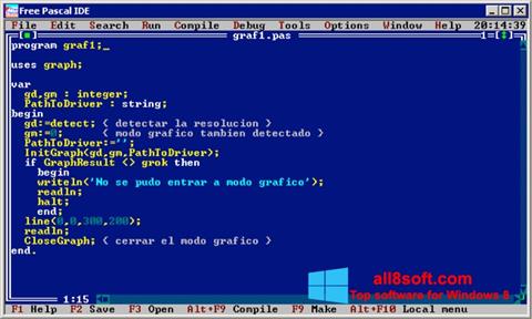 Capture d'écran Free Pascal pour Windows 8