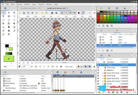 Capture d'écran Synfig Studio pour Windows 8