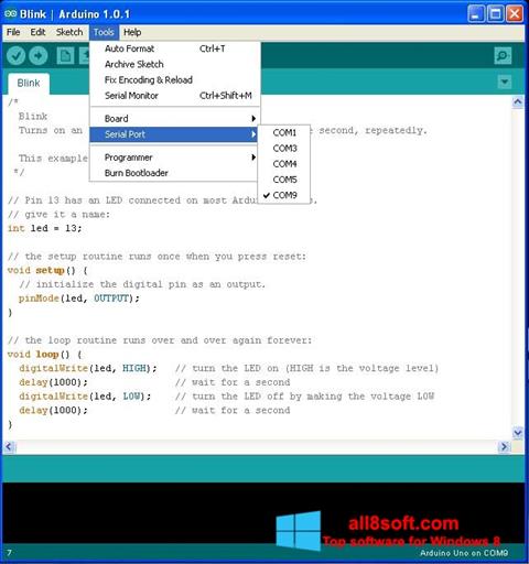 Capture d'écran Arduino pour Windows 8