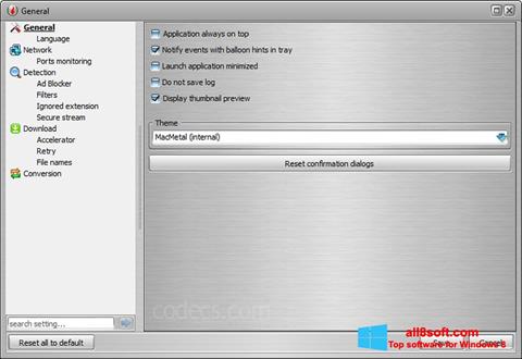 Capture d'écran VSO Downloader pour Windows 8