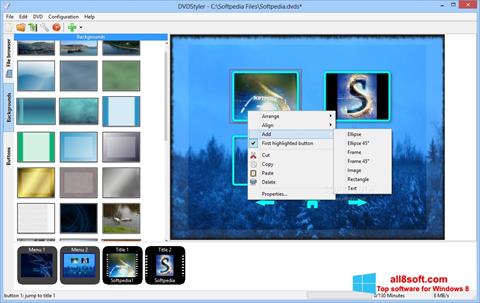 Capture d'écran DVDStyler pour Windows 8