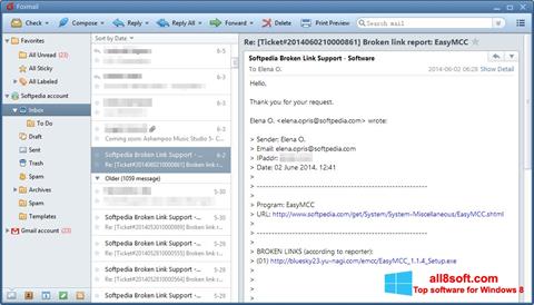 Capture d'écran FoxMail pour Windows 8