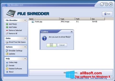 Capture d'écran File Shredder pour Windows 8
