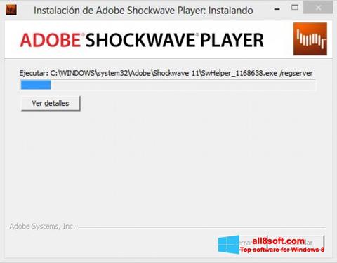 Capture d'écran Adobe Shockwave Player pour Windows 8