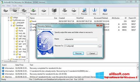 Capture d'écran Active File Recovery pour Windows 8