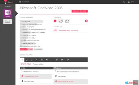 Capture d'écran Microsoft OneNote pour Windows 8