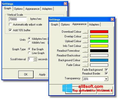 Capture d'écran BitMeter pour Windows 8