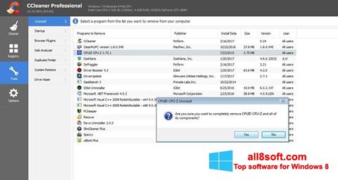 Capture d'écran CCleaner Professional Plus pour Windows 8