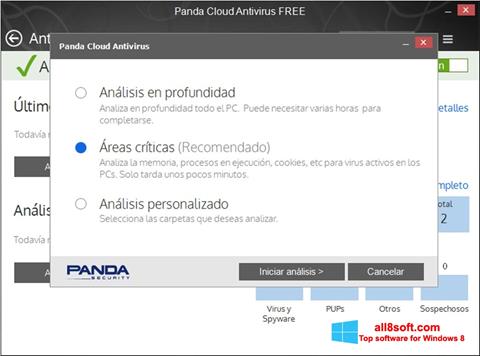 Capture d'écran Panda Cloud pour Windows 8