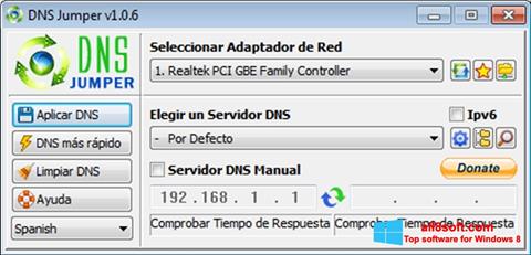 Capture d'écran DNS Jumper pour Windows 8