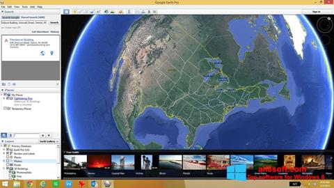 Capture d'écran Google Earth pour Windows 8