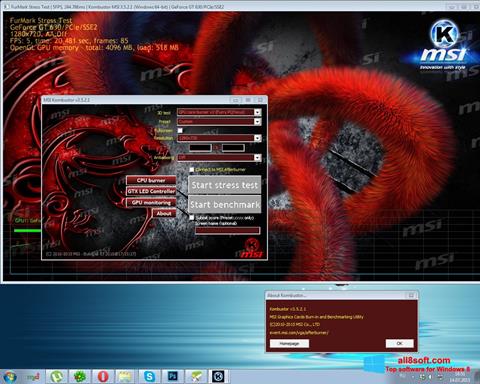 Capture d'écran MSI Kombustor pour Windows 8