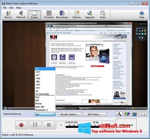 Capture d'écran Debut Video Capture pour Windows 8