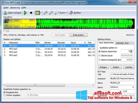 Capture d'écran MP3 Cutter pour Windows 8