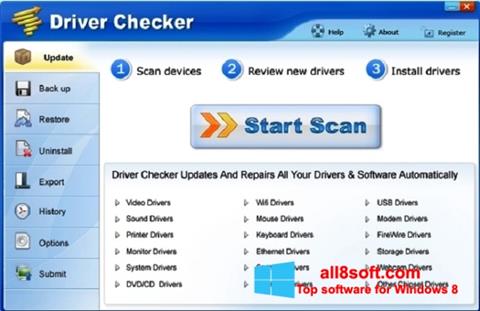 Capture d'écran Driver Checker pour Windows 8