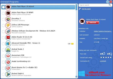 Capture d'écran Advanced Uninstaller PRO pour Windows 8