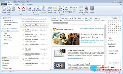Capture d'écran Windows Live Mail pour Windows 8