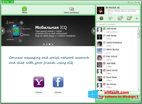 Capture d'écran ICQ pour Windows 8