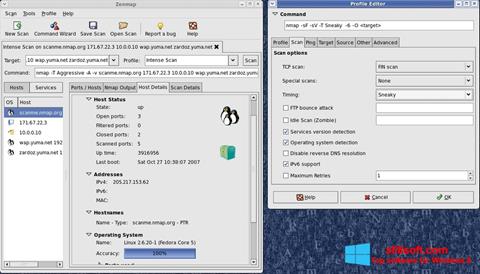 Capture d'écran Nmap pour Windows 8