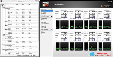 Capture d'écran AMD Overdrive pour Windows 8