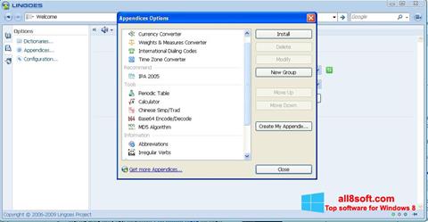 Capture d'écran Lingoes pour Windows 8