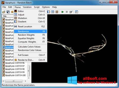Capture d'écran Apophysis pour Windows 8