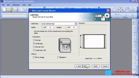 Capture d'écran BarTender pour Windows 8
