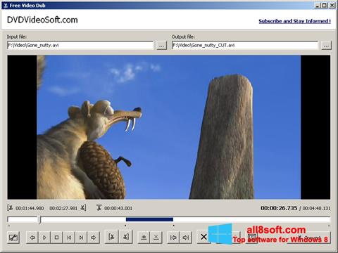Capture d'écran Free Video Dub pour Windows 8