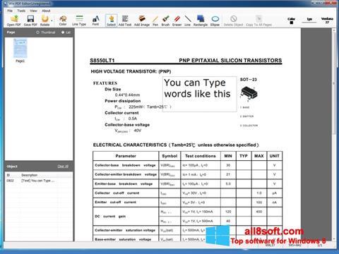 Capture d'écran PDF Editor pour Windows 8