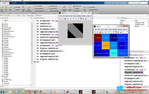 Capture d'écran MATLAB pour Windows 8