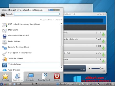 Capture d'écran VkAudioSaver pour Windows 8