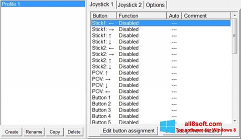 Capture d'écran JoyToKey pour Windows 8