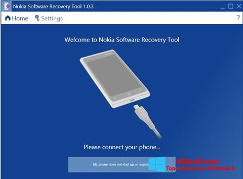 Capture d'écran Nokia Software Recovery Tool pour Windows 8
