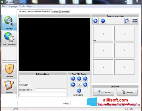 Capture d'écran webcamXP pour Windows 8