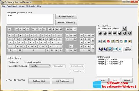 Capture d'écran KeyTweak pour Windows 8