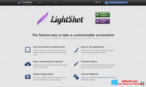 Capture d'écran LightShot pour Windows 8