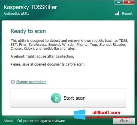Capture d'écran Kaspersky TDSSKiller pour Windows 8