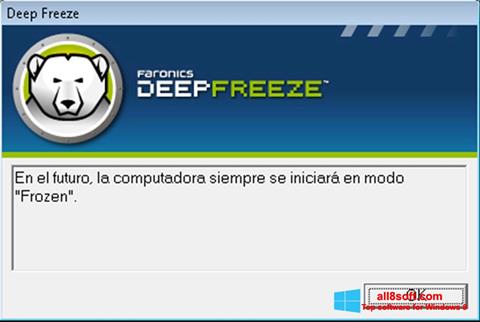 Capture d'écran Deep Freeze pour Windows 8