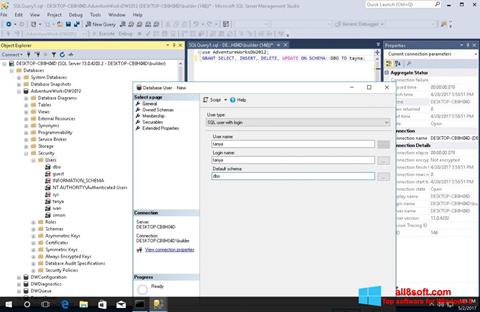 Capture d'écran Microsoft SQL Server pour Windows 8