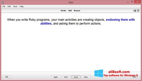 Capture d'écran Anki pour Windows 8